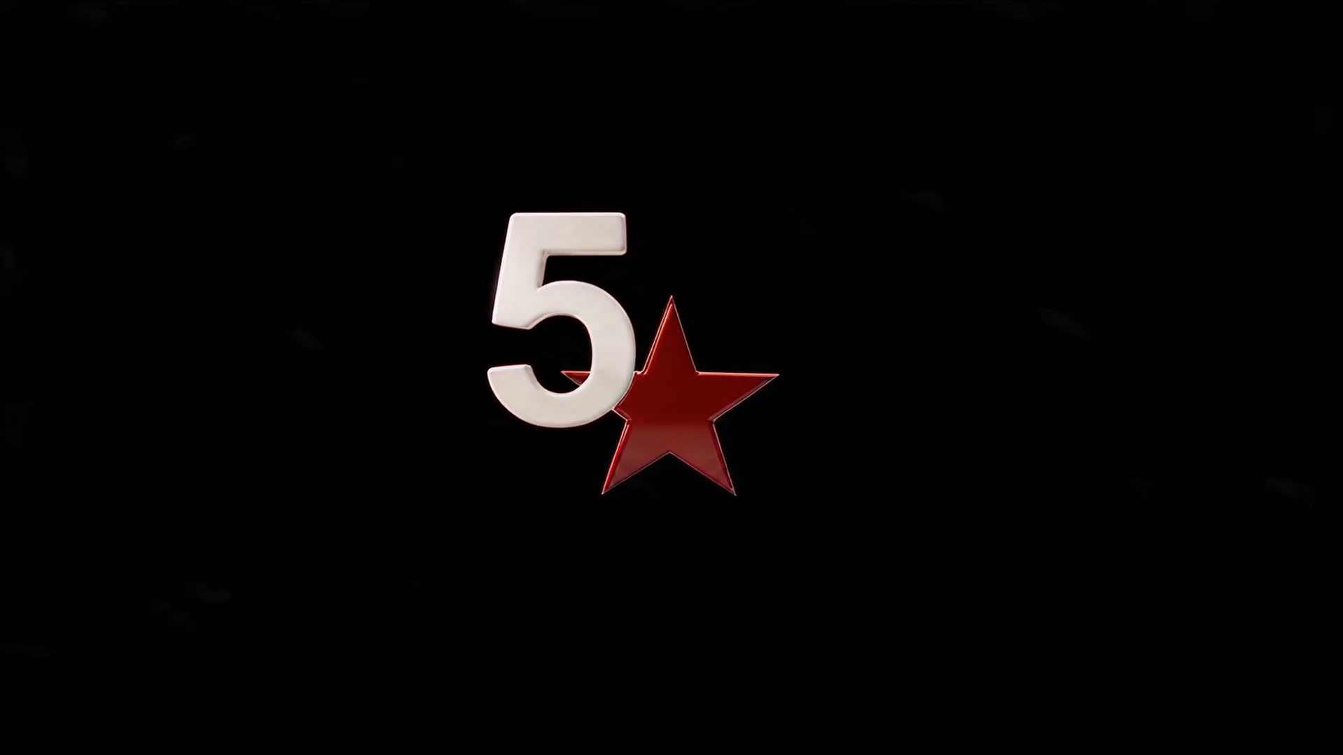 Logotipo de 5STAR: el número cinco en blanco junto a una estrella roja